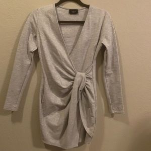 VICI long sleeve gray twist dress.